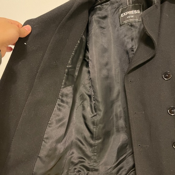 EXPRESS TECH WATER RESISTANT WOOL BLEND COAT - Picture 3 of 8